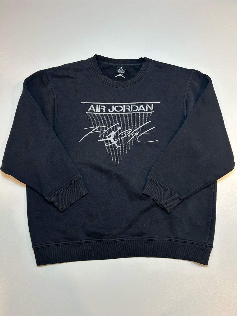 Nike Air Jordan Flight Crewneck Sweatshirt Vintage Graphic Black Pullover